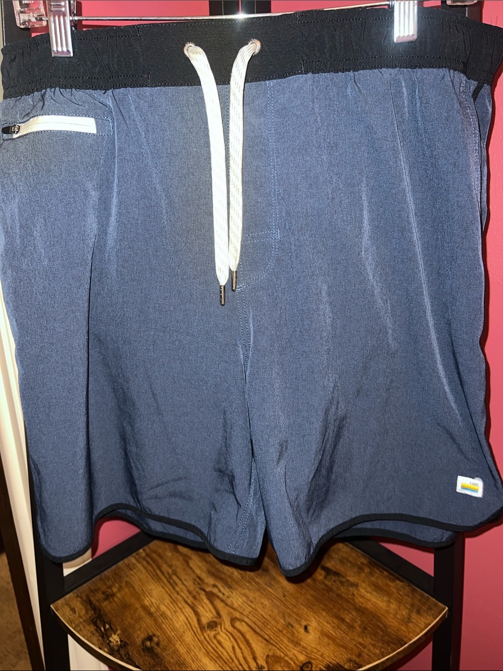 Vuori Navy Blue Banks Shorts
